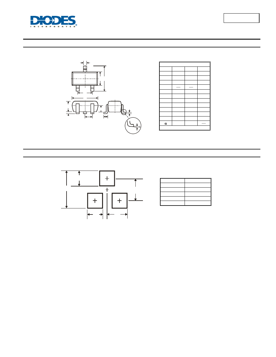 Dmg1013t new prod uc t, Package outline dimensions, Suggested pad layout | Diodes DMG1013T User Manual | Page 5 / 6