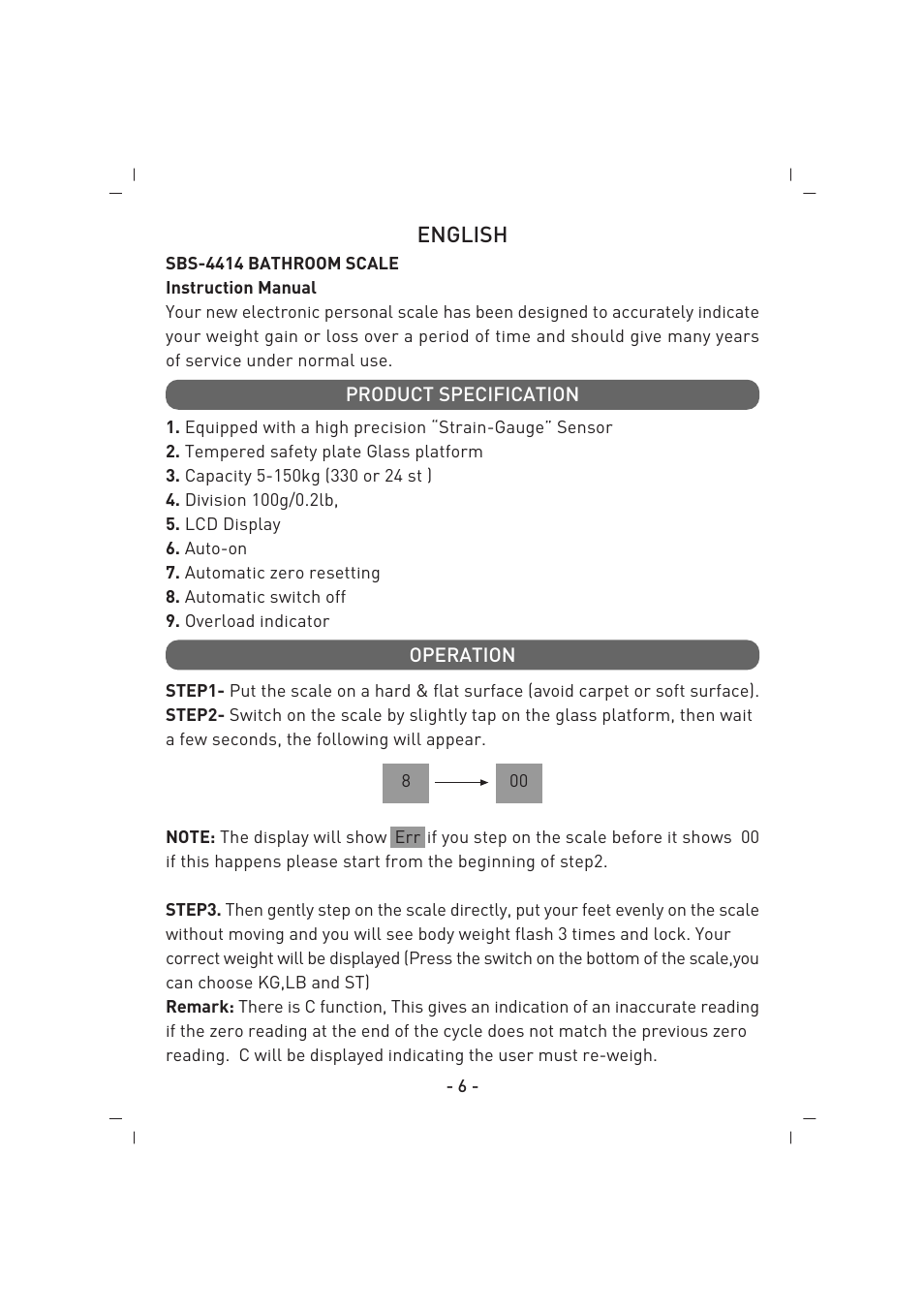 SINBO SBS 4414 User Manual | Page 7 / 28