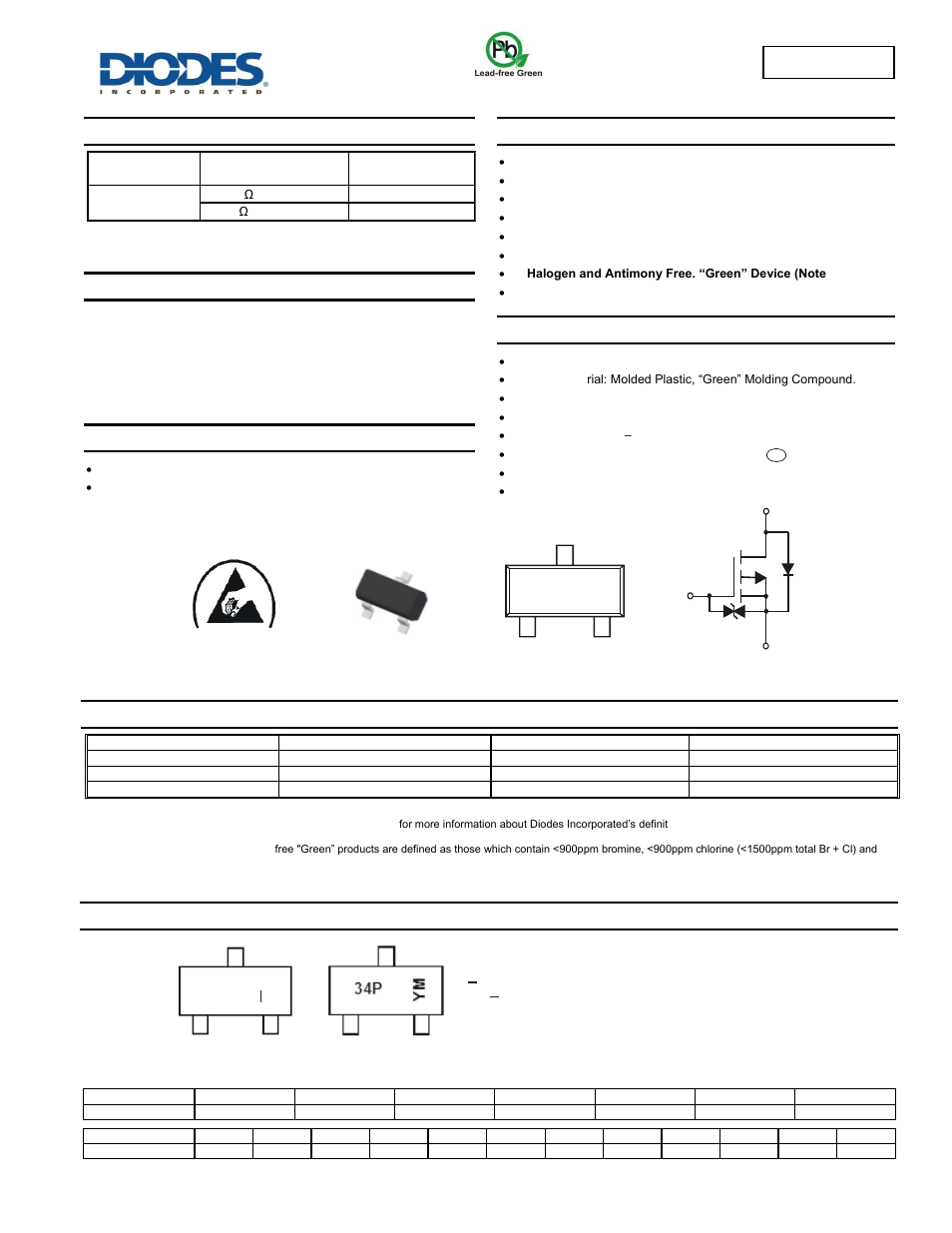 Diodes DMG3415U User Manual | 6 pages