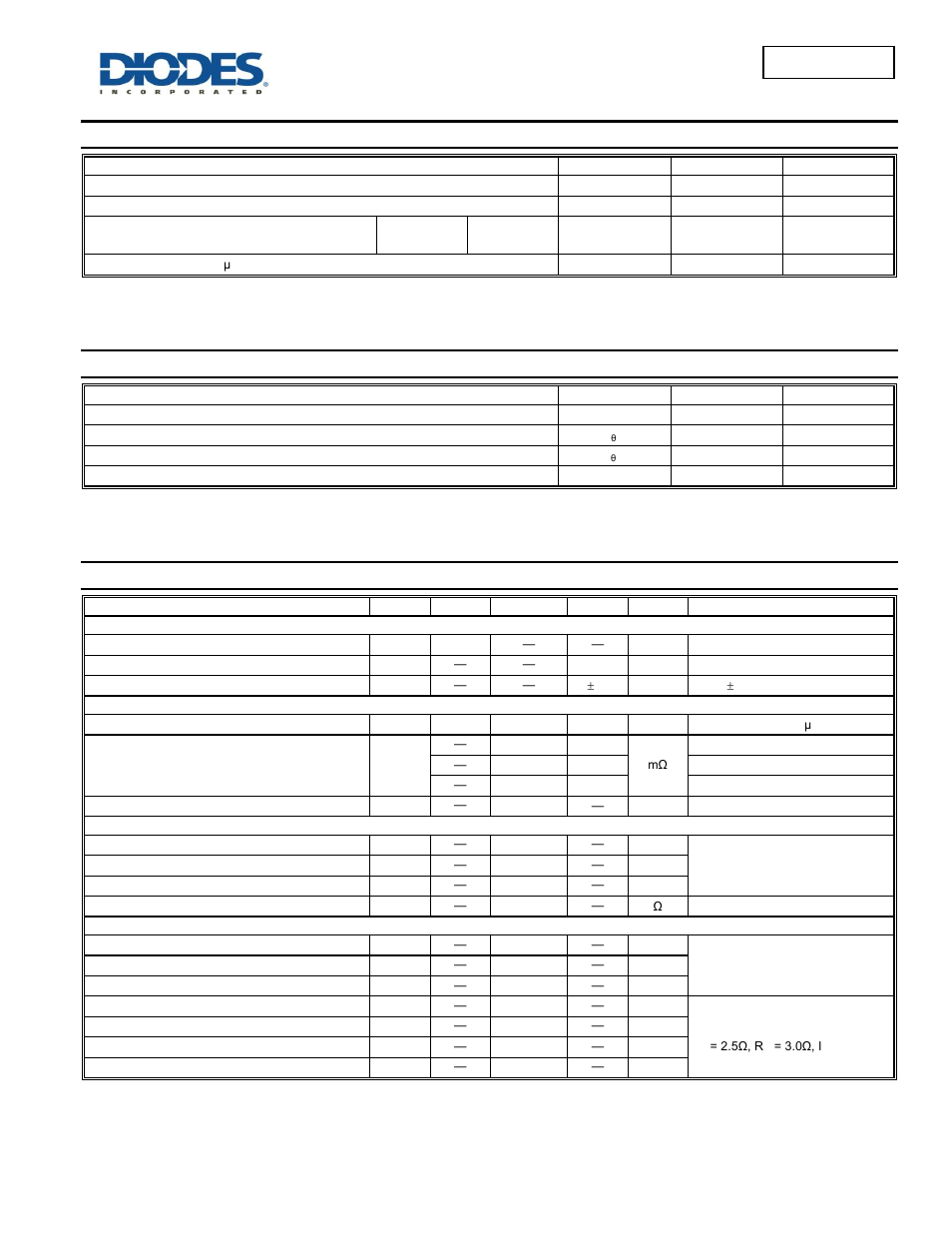 Dmg3415u, Maximum ratings, Thermal characteristics | Electrical characteristics | Diodes DMG3415U User Manual | Page 2 / 6