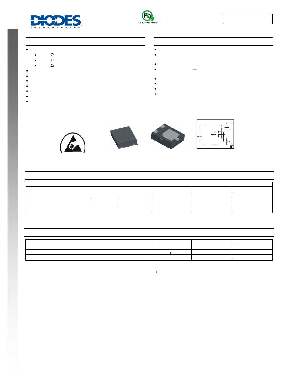 Diodes DMG3415UFY4 User Manual | 6 pages