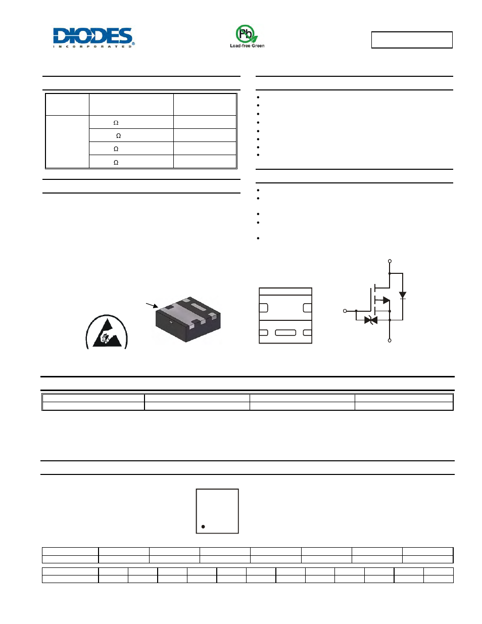 Diodes DMP1022UFDE User Manual | 7 pages
