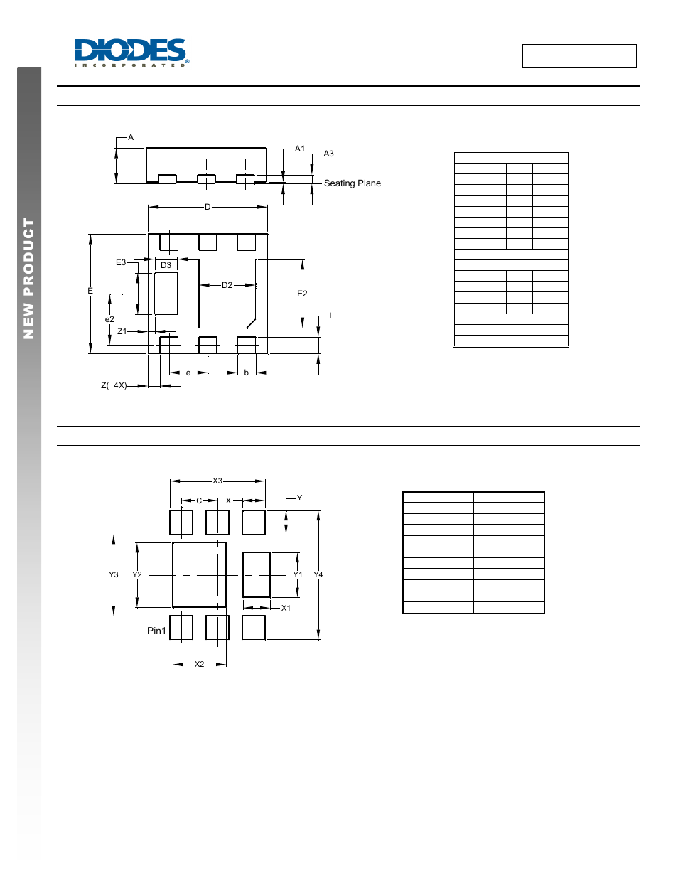 Dmp1022ufdf, Package outline dimensions, Suggested pad layout | Diodes DMP1022UFDF User Manual | Page 5 / 6