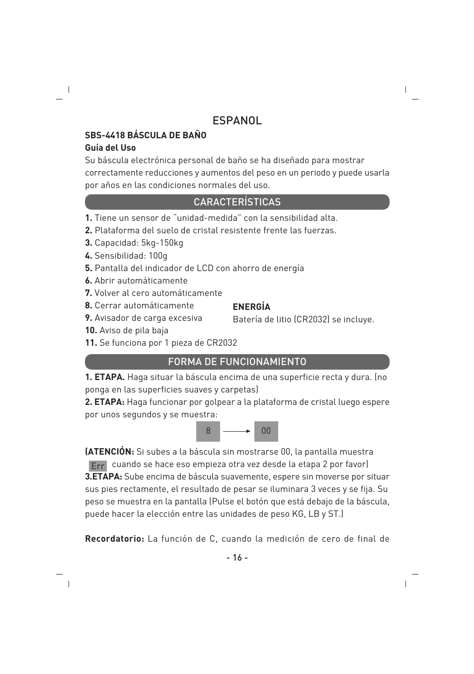 SINBO SBS 4418 User Manual | Page 17 / 28