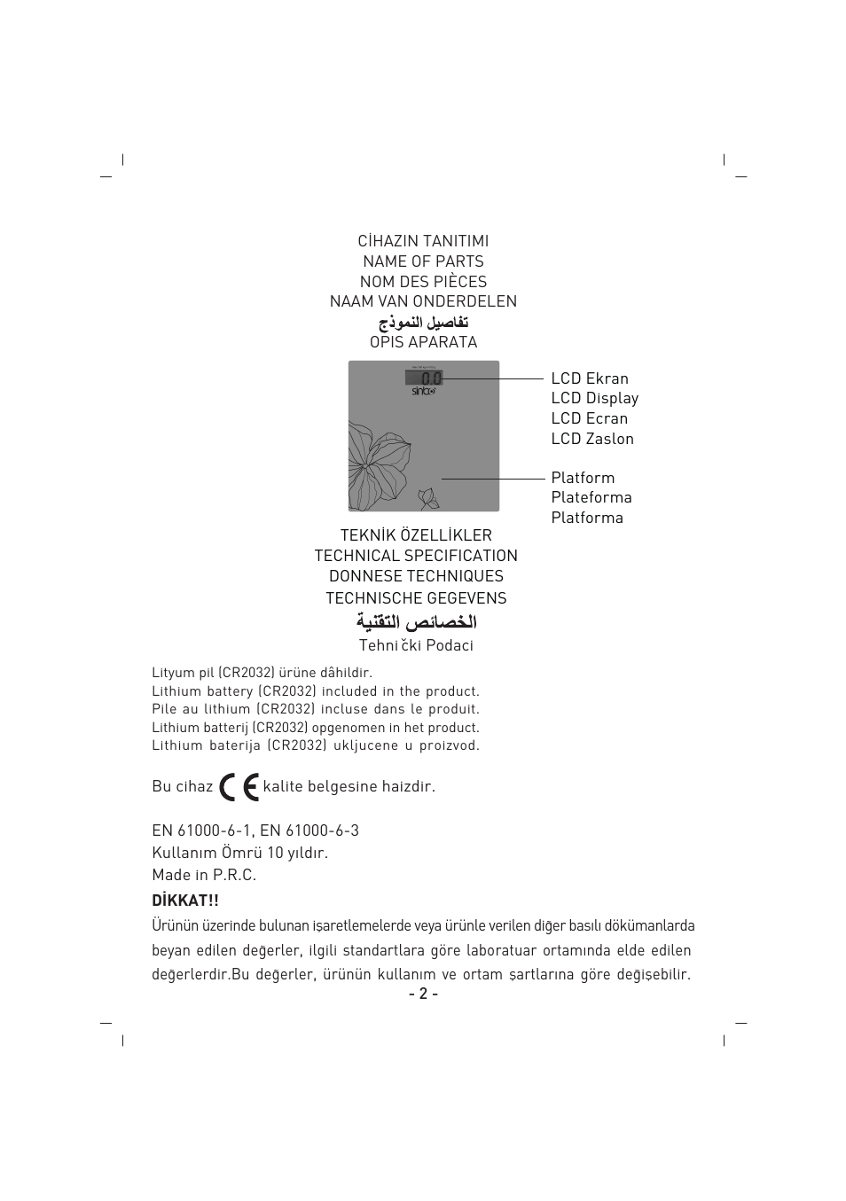 SINBO SBS 4418 User Manual | Page 3 / 28