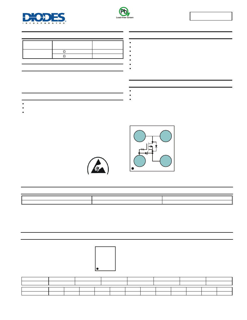 Diodes DMP1080UCB4 User Manual | 6 pages