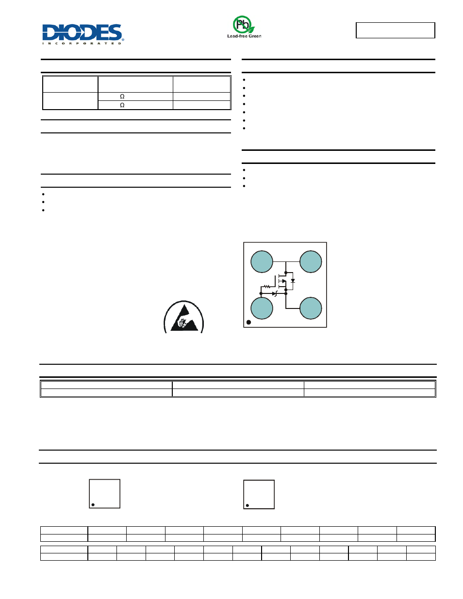 Diodes DMP1096UCB4 User Manual | 6 pages