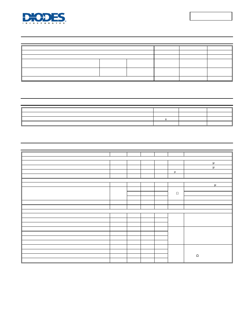 Maximum ratings, Thermal characteristics, Electrical characteristics | Diodes DMP1096UCB4 User Manual | Page 2 / 6