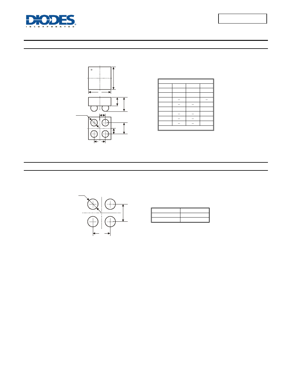 Package outline dimensions, Suggested pad layout | Diodes DMP1096UCB4 User Manual | Page 5 / 6