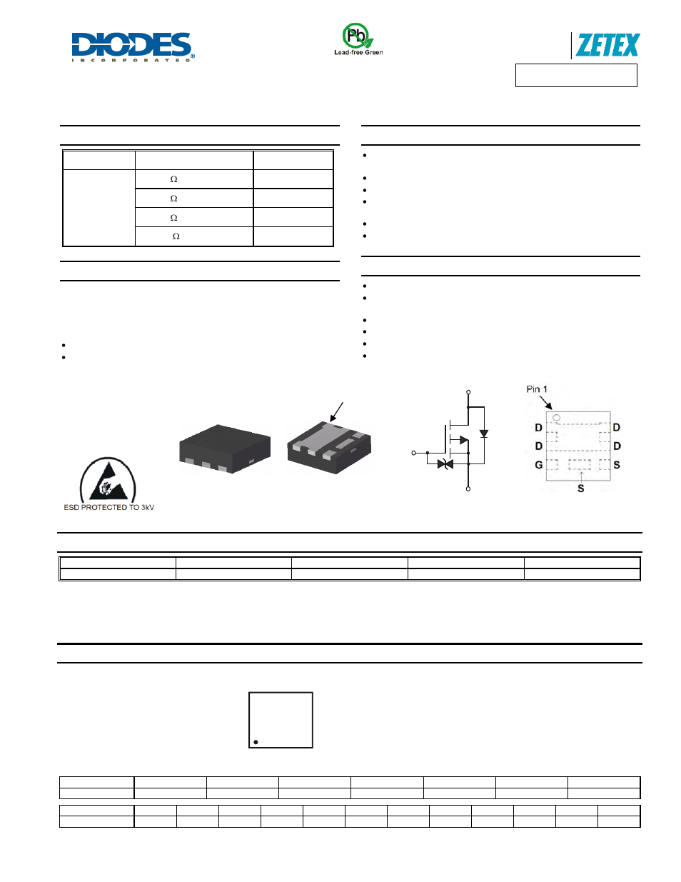 Diodes DMP1245UFCL User Manual | 7 pages