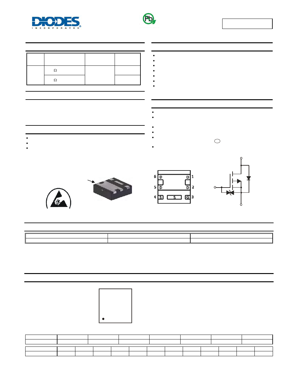 Diodes DMP2039UFDE User Manual | 6 pages