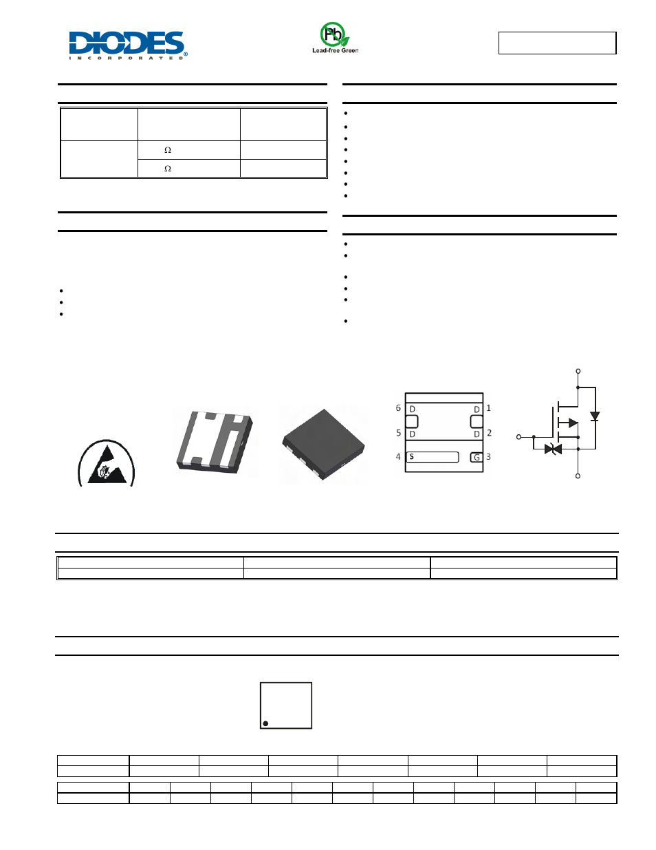 Diodes DMP2039UFDE4 User Manual | 6 pages