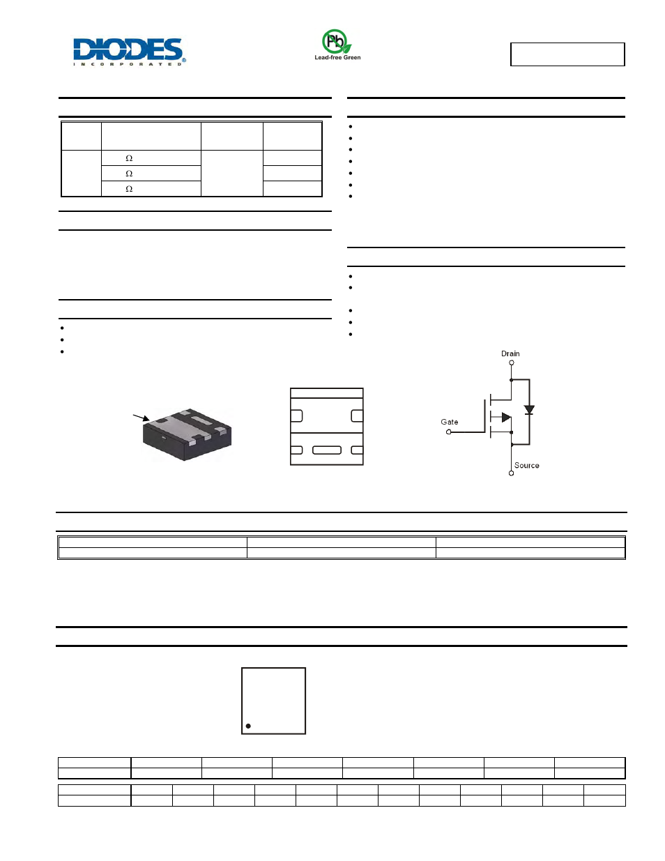 Diodes DMP2066UFDE User Manual | 6 pages