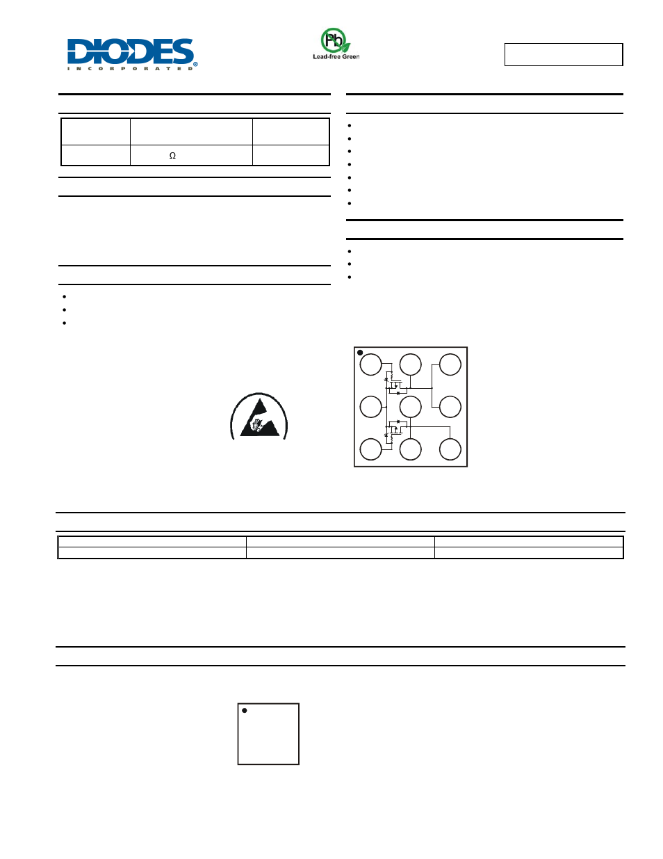 Diodes DMP2100UCB9 User Manual | 6 pages