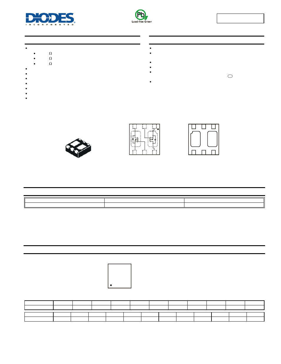 Diodes DMP2160UFDB User Manual | 6 pages