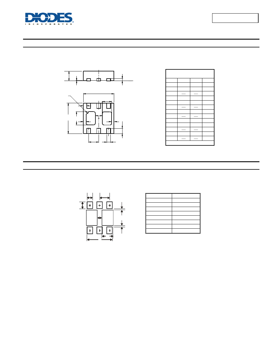 Dmp2160ufdb, Package outline dimensions, Suggested pad layout | Diodes DMP2160UFDB User Manual | Page 5 / 6