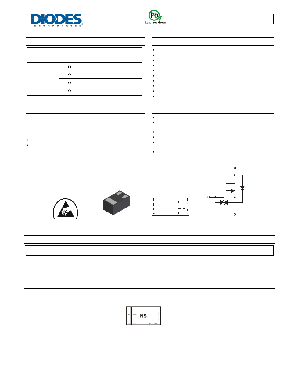 Diodes DMP21D5UFB4 User Manual | 6 pages