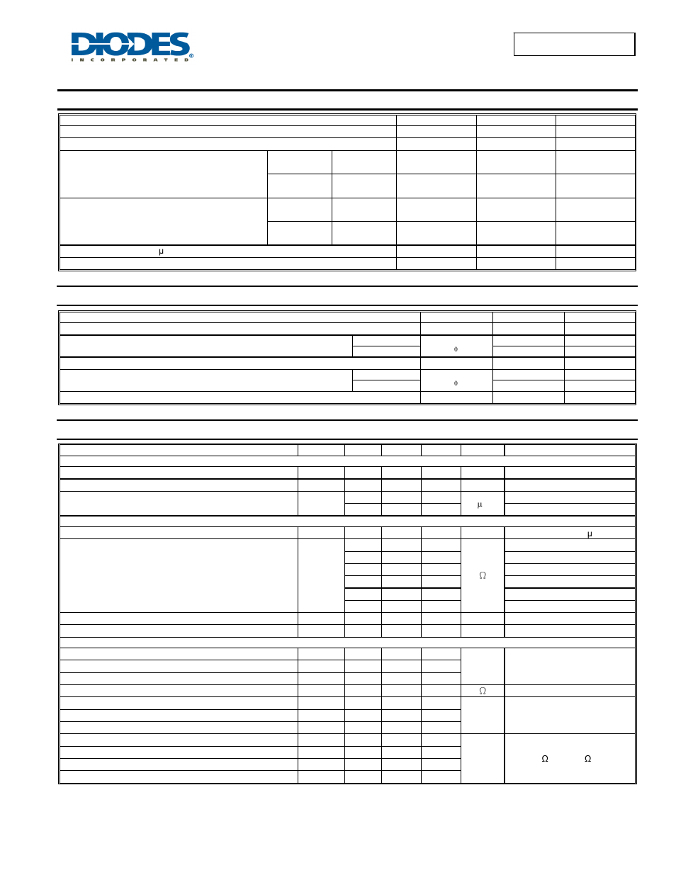 Maximum ratings, Thermal characteristics, Electrical characteristics | Diodes DMP21D5UFB4 User Manual | Page 2 / 6