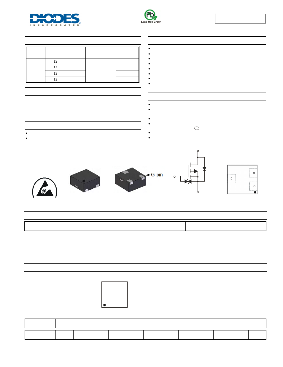 Diodes DMP21D5UFD User Manual | 6 pages