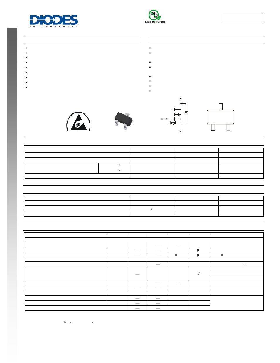 Diodes DMP22D6UT User Manual | 4 pages