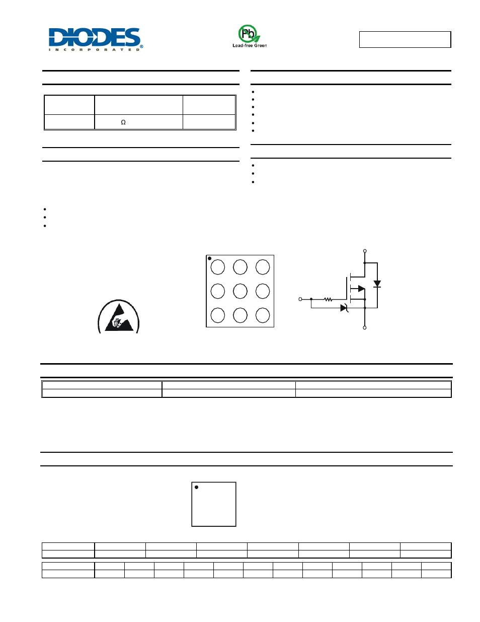 Diodes DMP2540UCB9 User Manual | 6 pages
