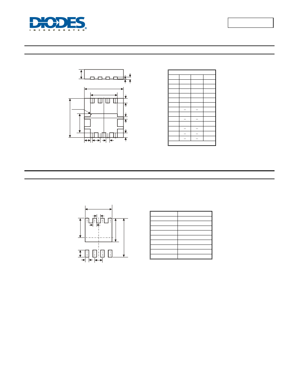 Package outline dimensions, Suggested pad layout | Diodes DMP3008SFG User Manual | Page 6 / 7