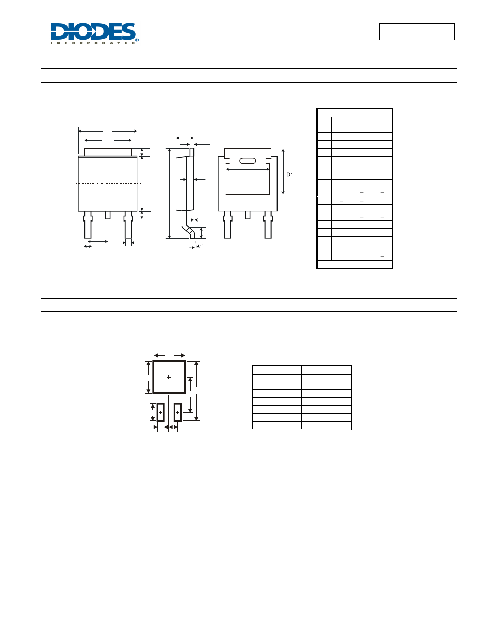 Package outline dimensions, Suggested pad layout | Diodes DMP3010LK3 User Manual | Page 6 / 7