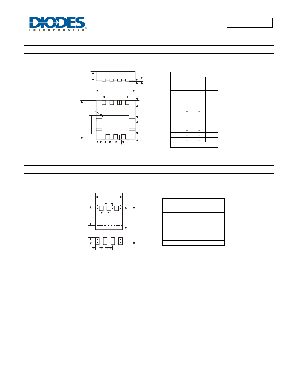 Package outline dimensions, Suggested pad layout | Diodes DMP3035SFG User Manual | Page 6 / 7