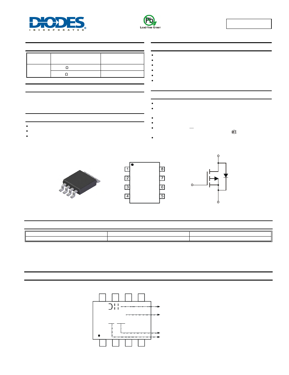 Diodes DMP3050LSS User Manual | 6 pages