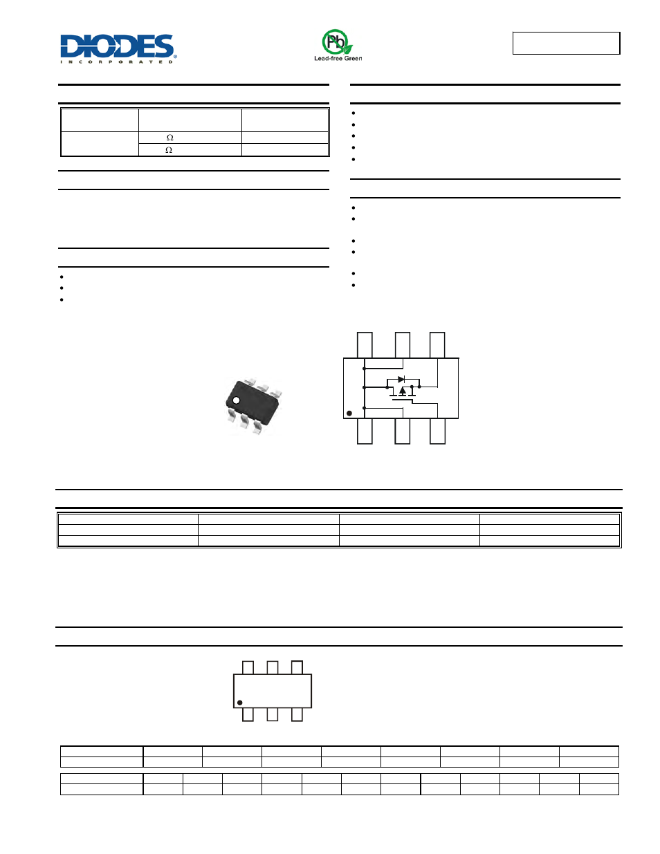 Diodes DMP3056LDM User Manual | 6 pages