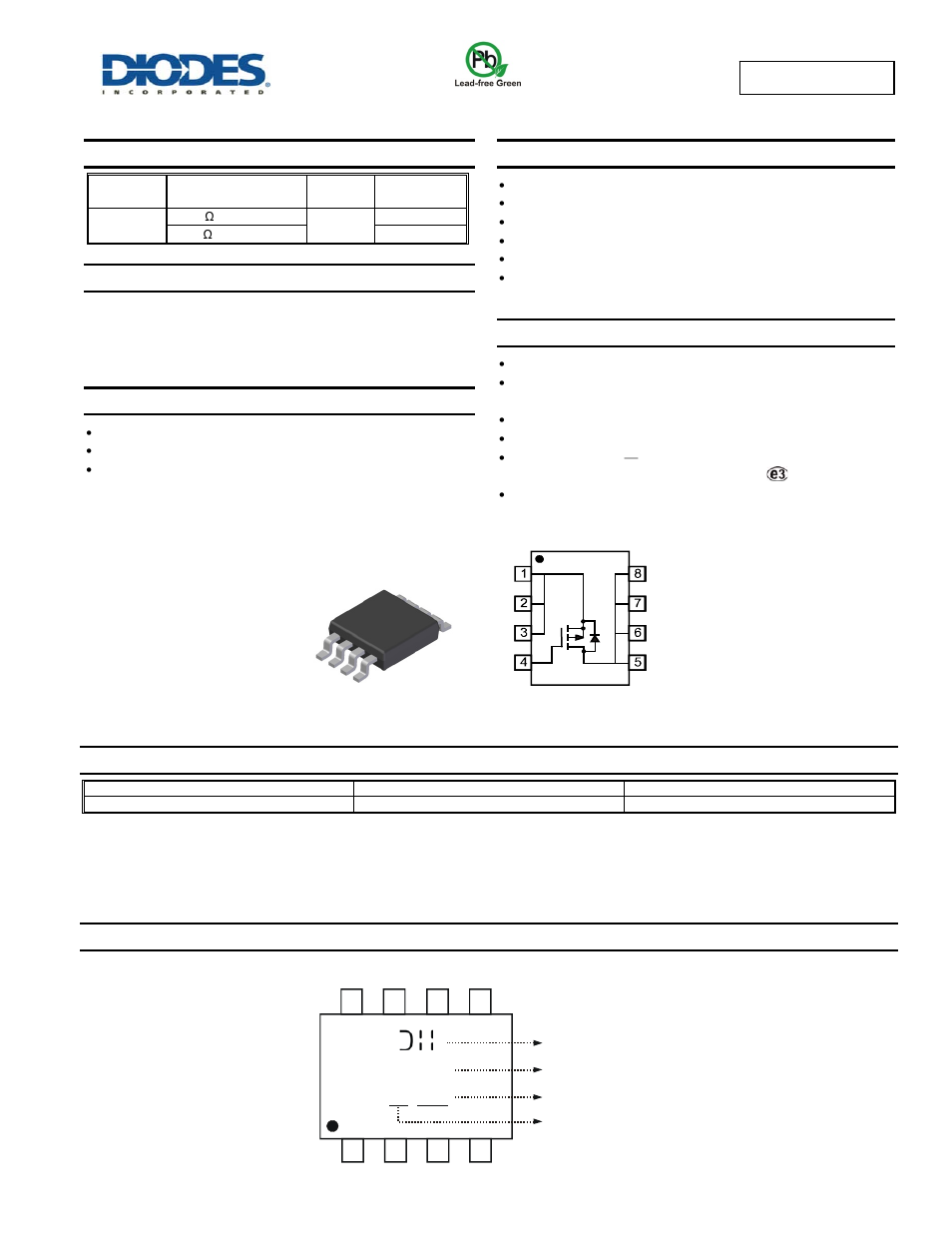 Diodes DMP3085LSS User Manual | 6 pages