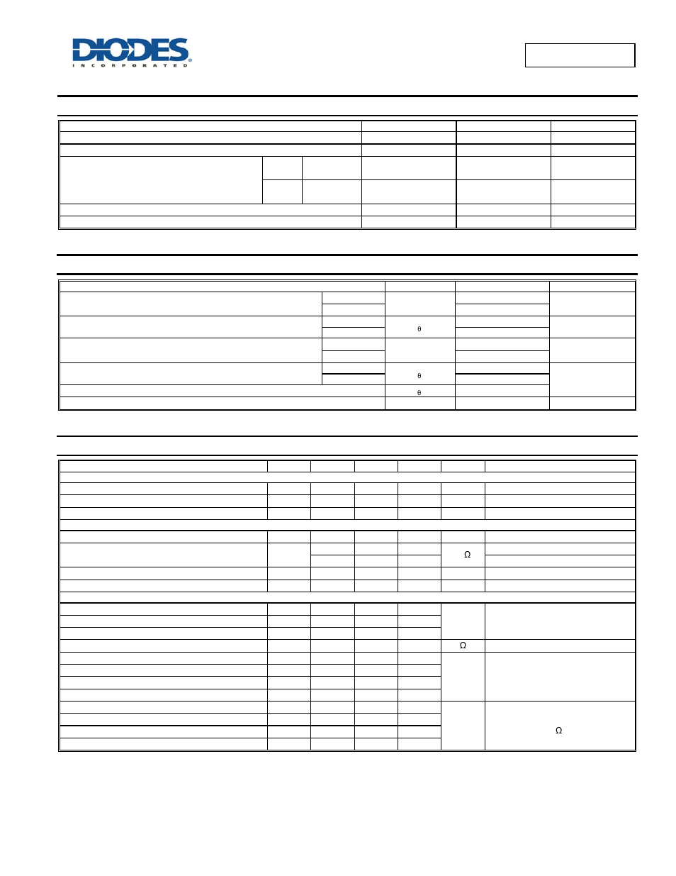 Maximum ratings, Thermal characteristics, Electrical characteristics | Dmp3085lss | Diodes DMP3085LSS User Manual | Page 2 / 6
