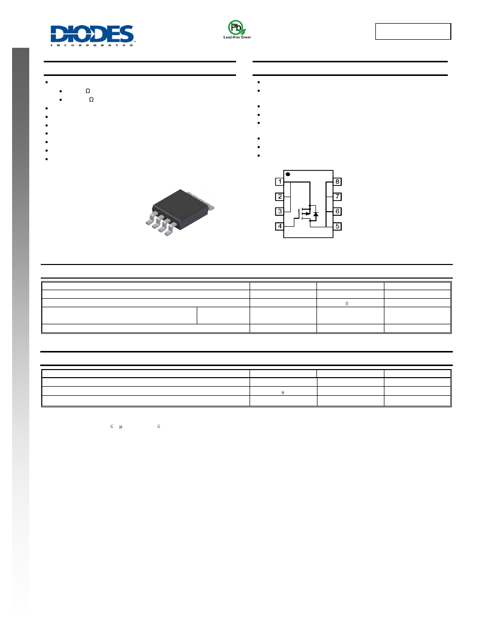 Diodes DMP3098LSS User Manual | 5 pages