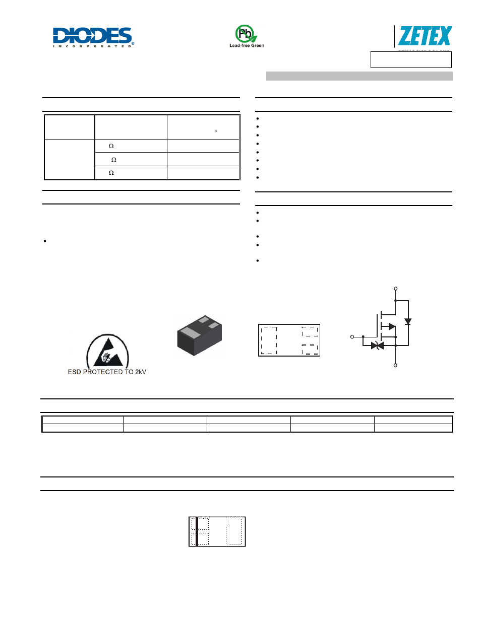 Diodes DMP31D0UFB4 User Manual | 7 pages