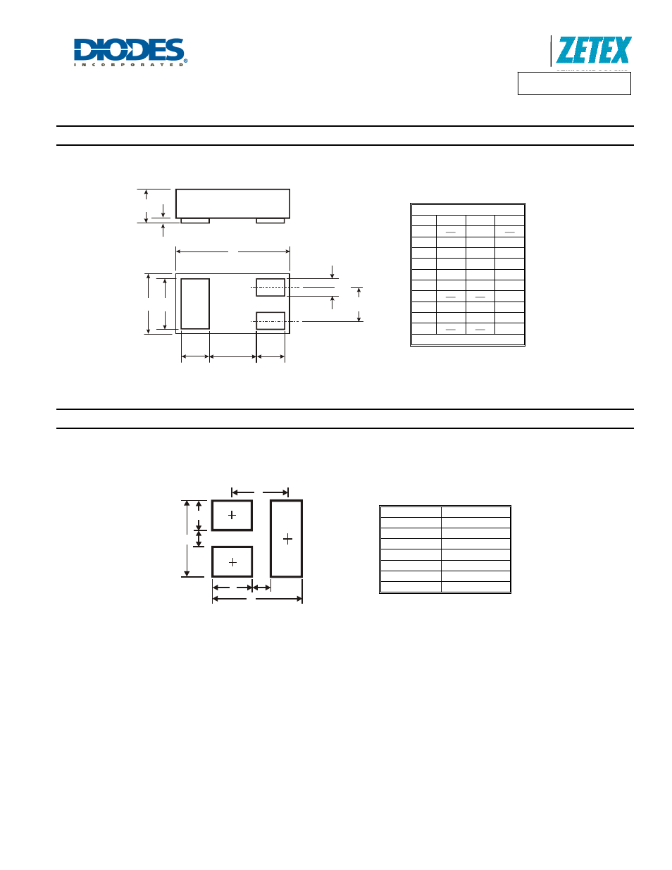 Dmp31d0ufb4, Package outline dimensions, Suggested pad layout | Diodes DMP31D0UFB4 User Manual | Page 6 / 7