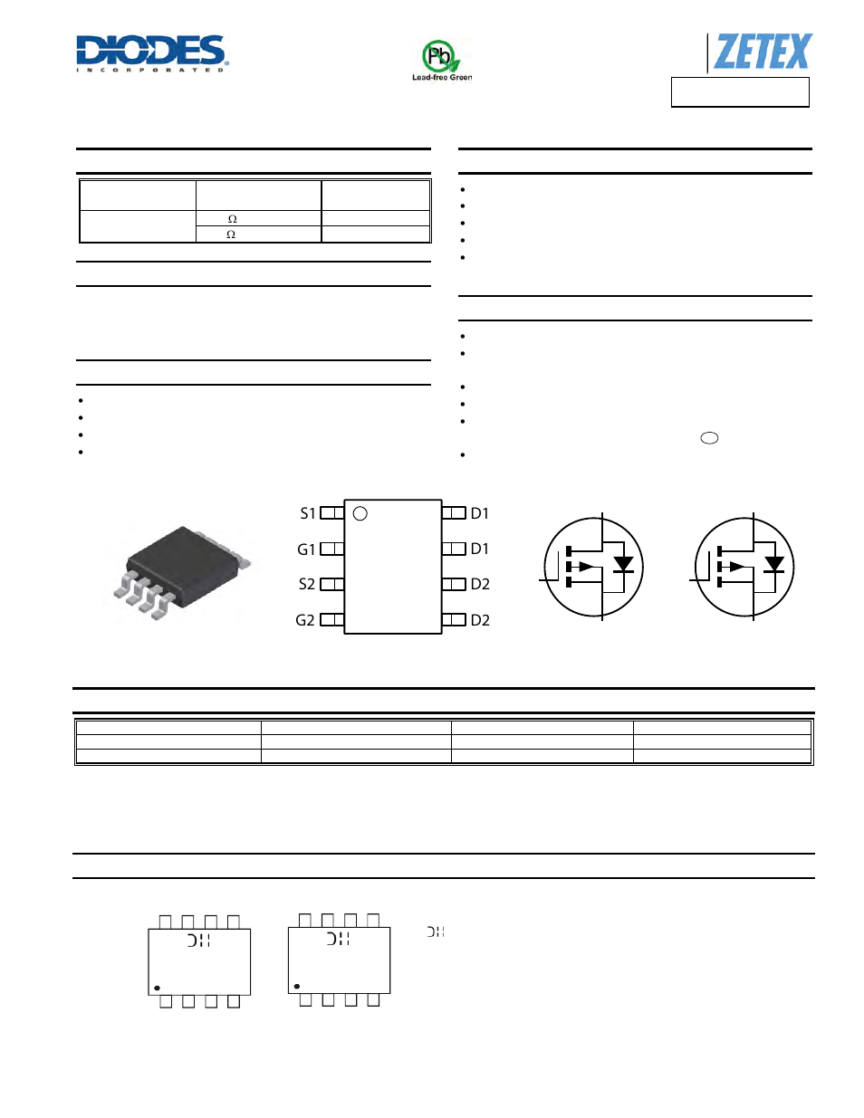 Diodes DMP4050SSD User Manual | 8 pages