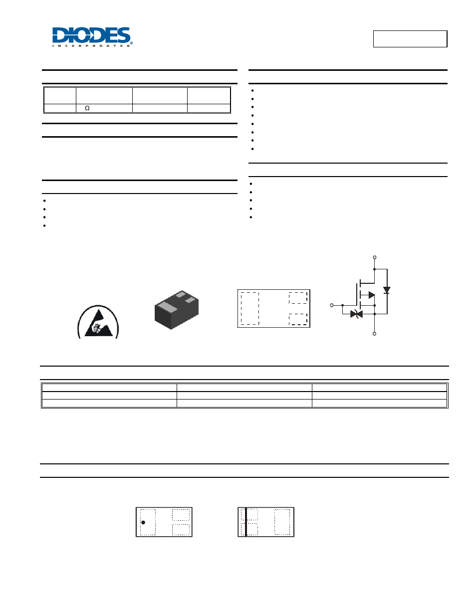 Diodes DMP58D0LFB User Manual | 6 pages