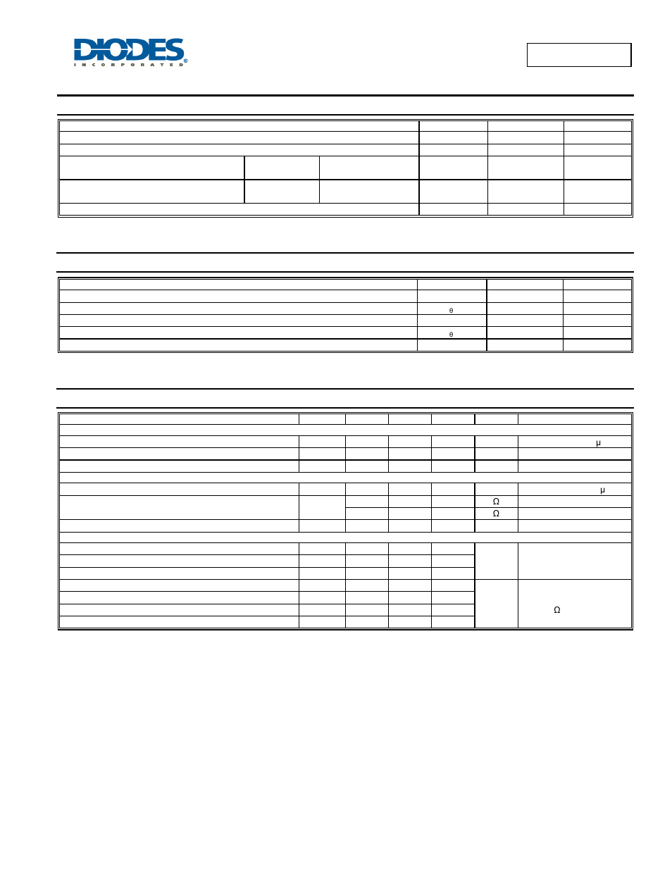 Maximum ratings, Thermal characteristics, Electrical characteristics | Dmp58d0lfb | Diodes DMP58D0LFB User Manual | Page 2 / 6