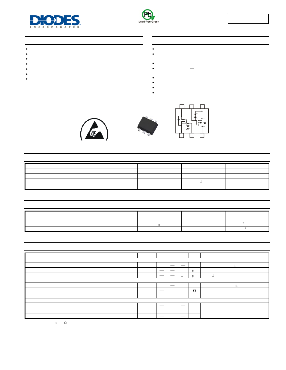 Diodes DMP58D0SV User Manual | 5 pages