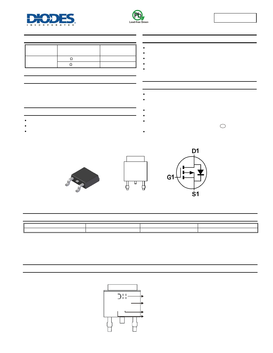 Diodes DMP6180SK3 User Manual | 6 pages