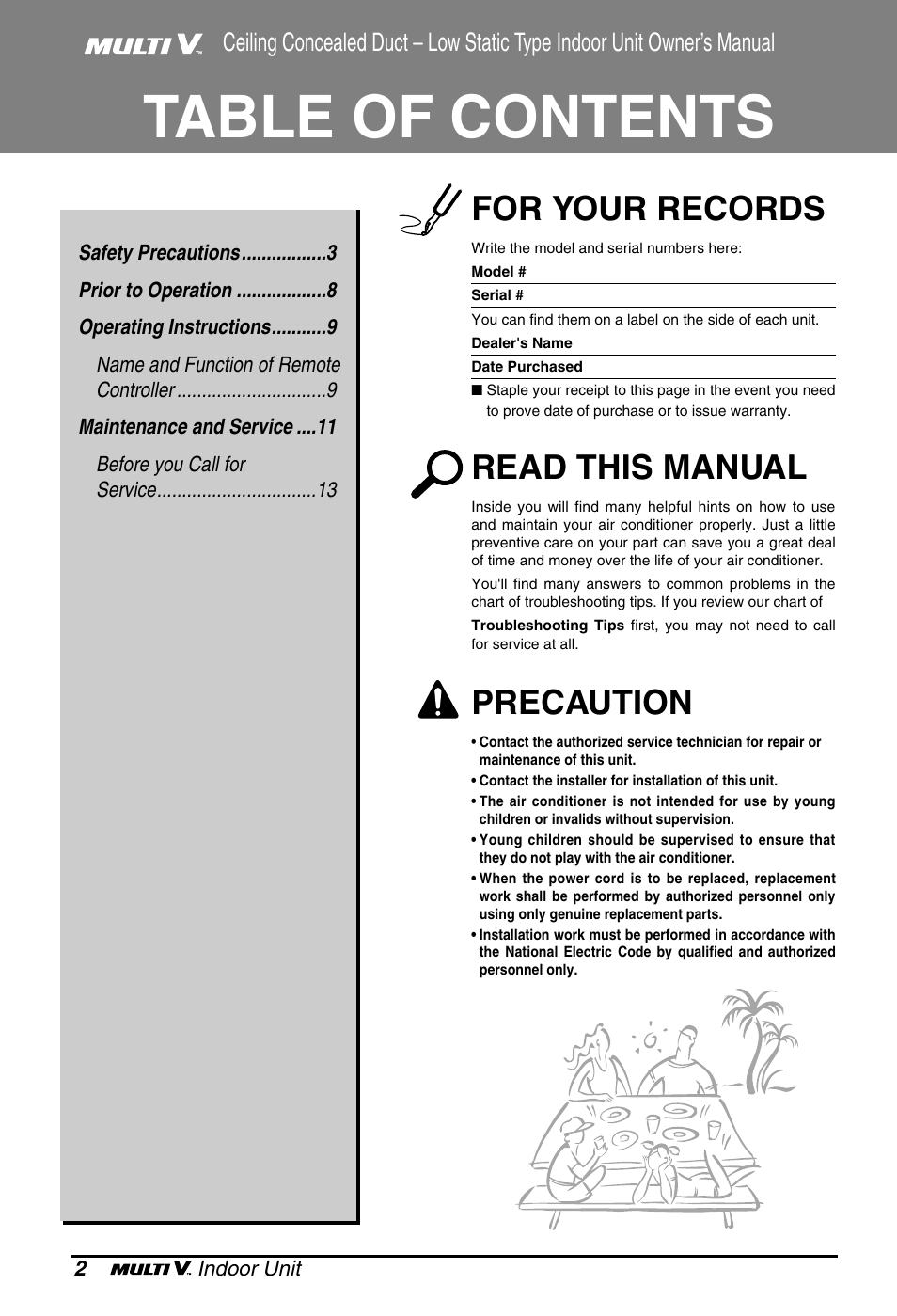 LG ARNU07GB1G1 User Manual | Page 2 / 15