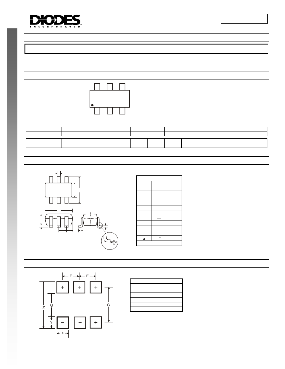 Marking information, Package outline dimensions, Suggested pad layout | Dmc2004dwk, Ordering information, New prod uc t marking information, Cab ym | Diodes DMC2004DWK User Manual | Page 7 / 8