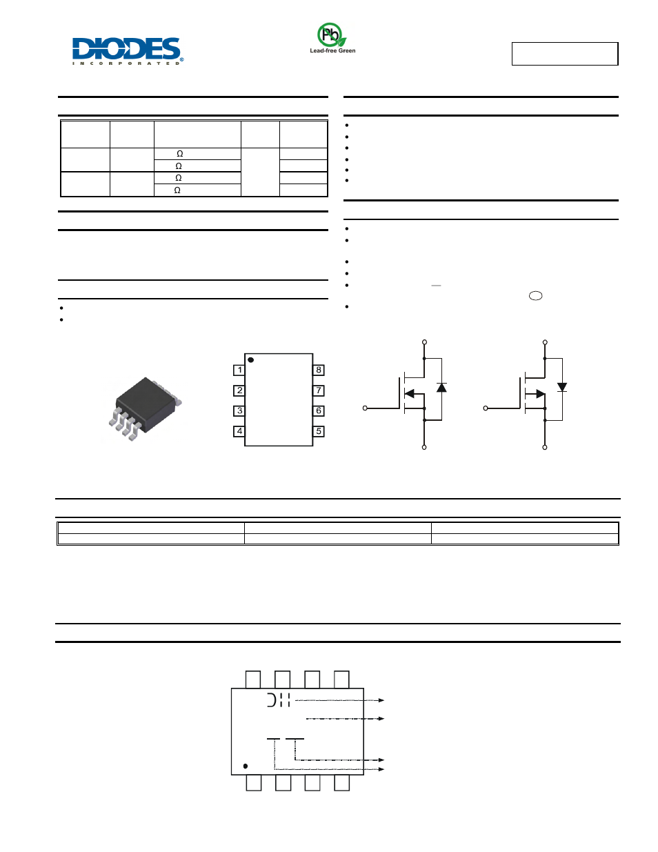 Diodes DMC3025LSD User Manual | 9 pages