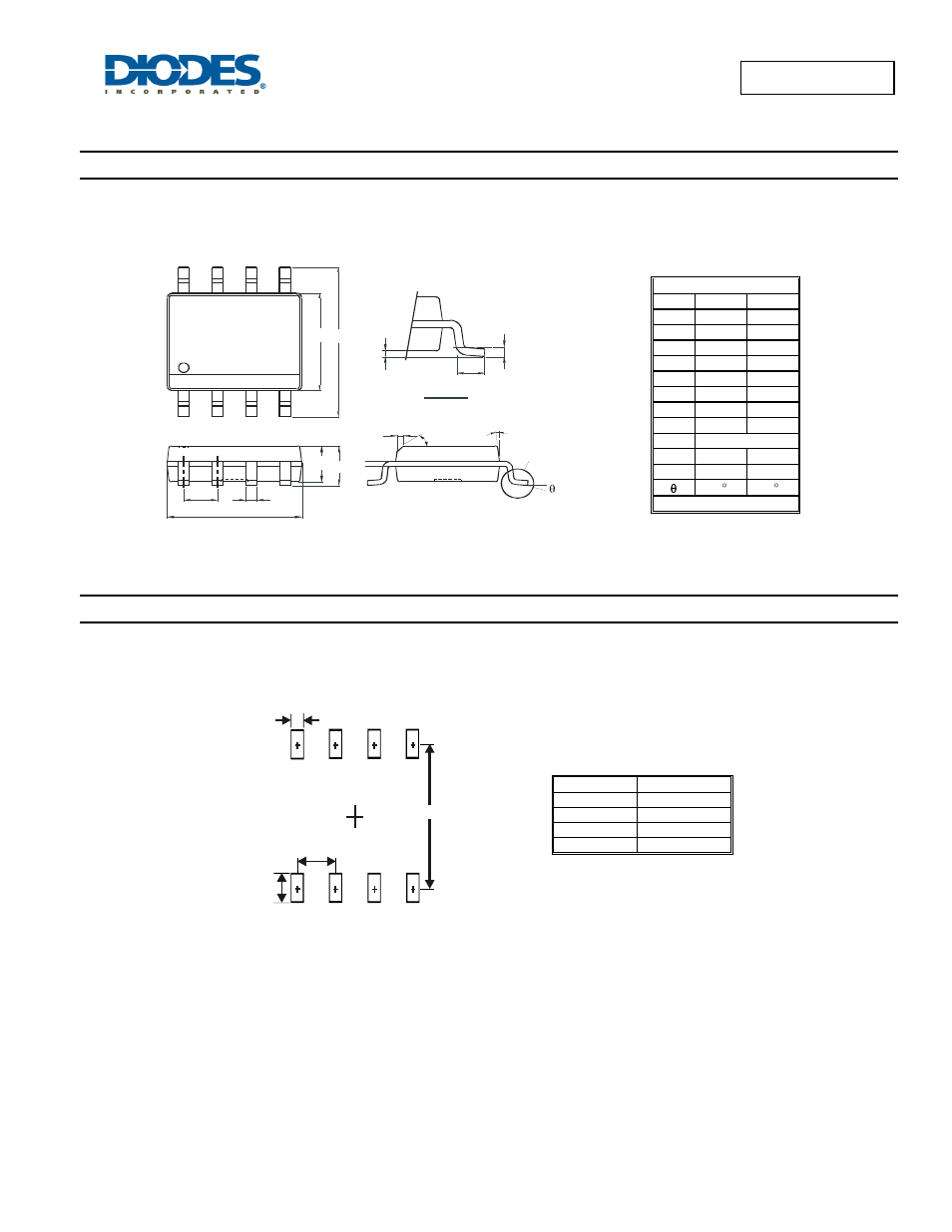 Dmc3025lsd advanced information, Package outline dimensions, Suggested pad layout | Diodes DMC3025LSD User Manual | Page 8 / 9