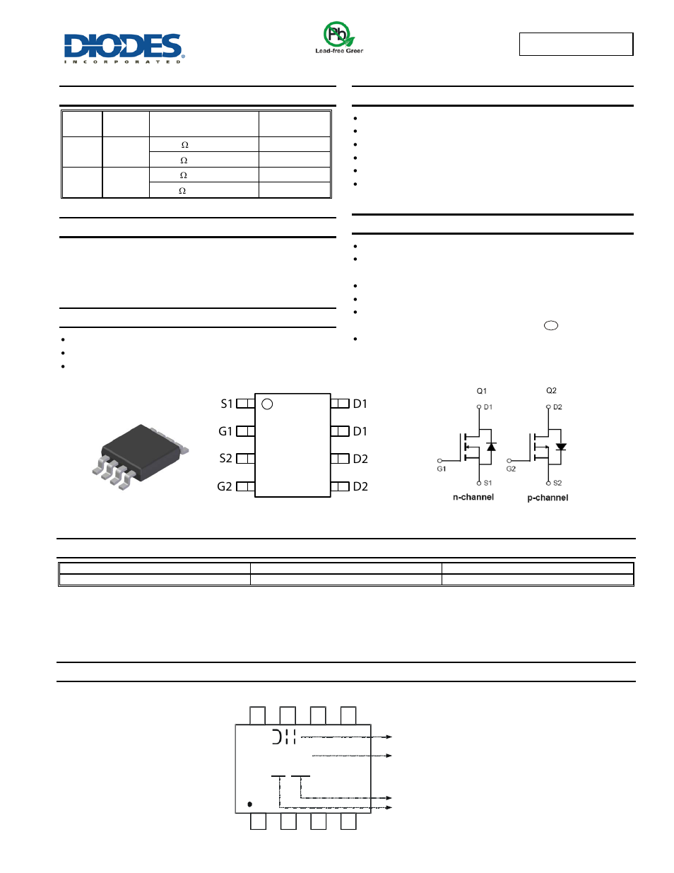 Diodes DMC3028LSDX User Manual | 9 pages