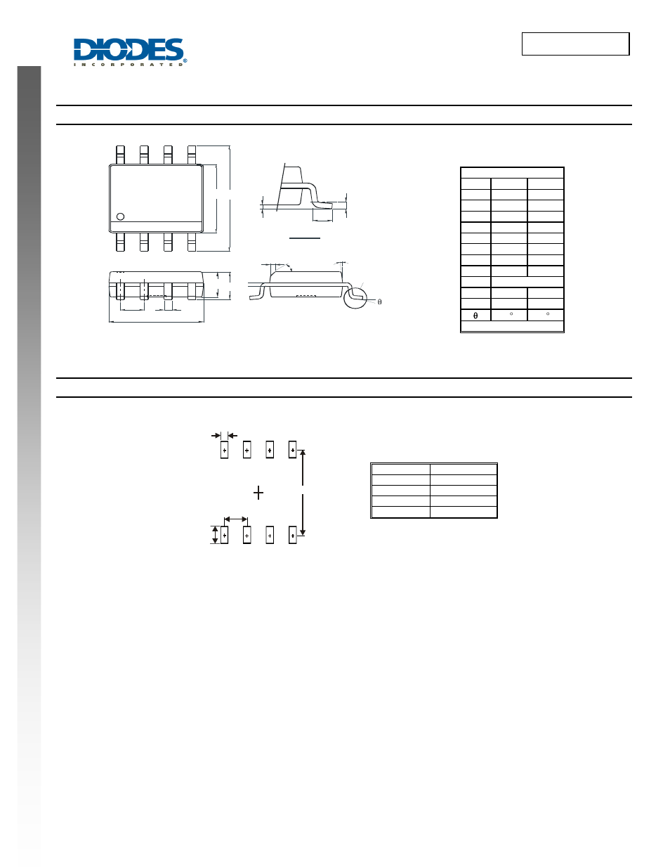 Dmc3032lsd new prod uc t, Package outline dimensions, Suggested pad layout | Diodes DMC3032LSD User Manual | Page 7 / 8