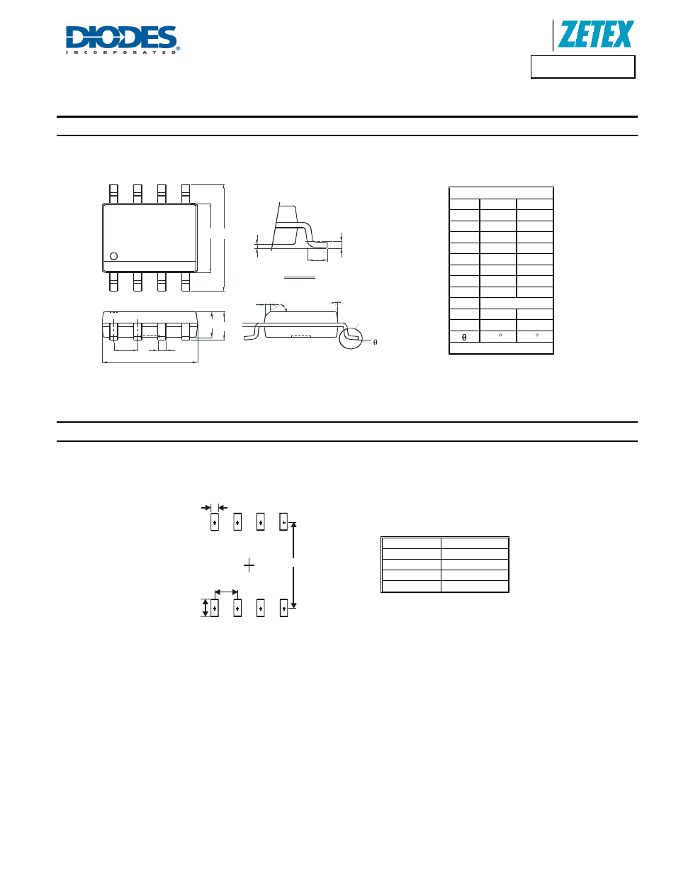 New prod uc t, Dmc4040ssd, Package outline dimensions | Suggested pad layout | Diodes DMC4040SSD User Manual | Page 10 / 11