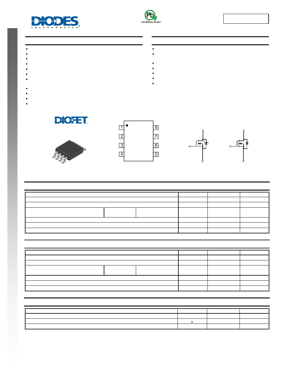 Diodes DMG4932LSD User Manual | 9 pages