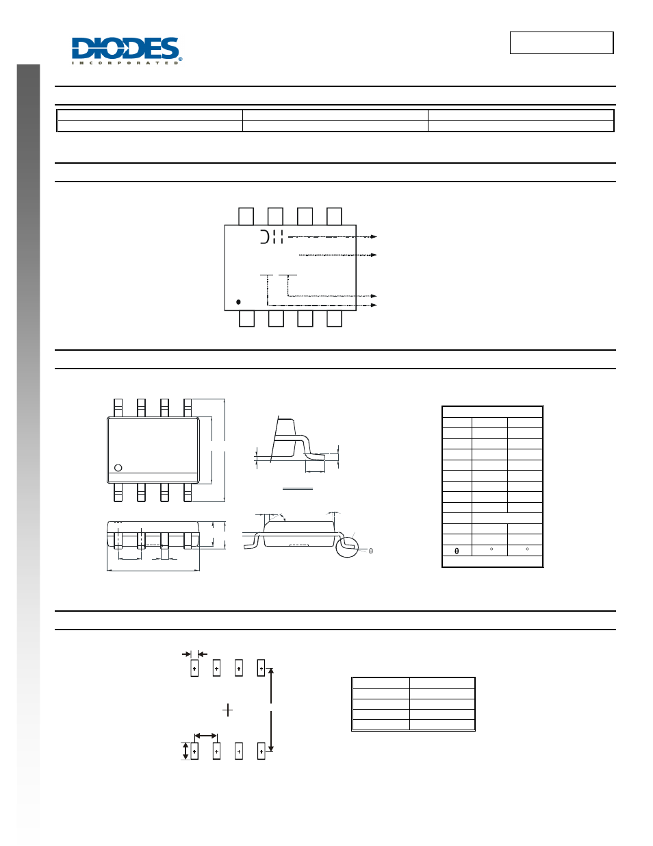 Dmg4932lsd new prod uc t, Ordering information, Marking information | Package outline dimensions, Suggested pad layout | Diodes DMG4932LSD User Manual | Page 8 / 9