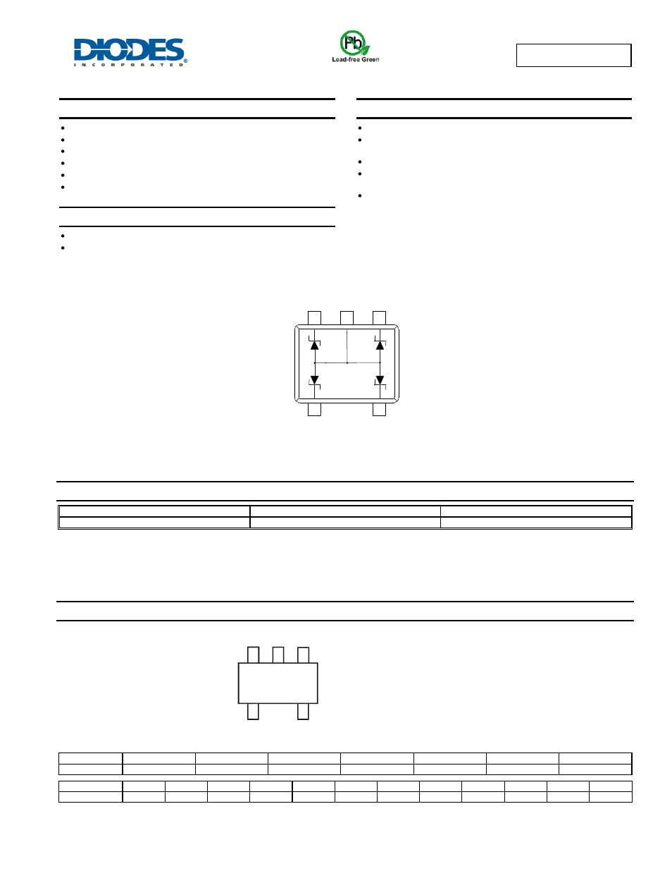 Diodes DZQA6V8AXV5 User Manual | 4 pages